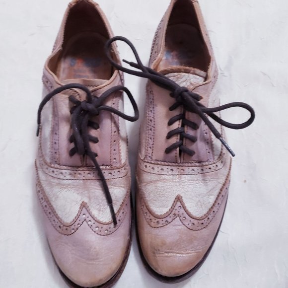 Bed Stu Two-Tone Leather Flats - Picture 3 of 12